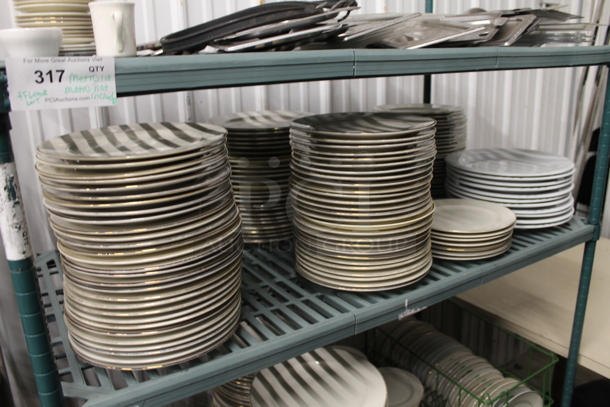 ALL ONE MONEY! Lot of Metro Contents Including Plates and Dorp In Bin Lids. Does Not Include Shelving Unit. - Image 7 of 9
