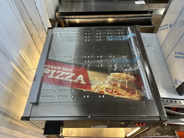 ServIt 423PDW18D2 Stainless Steel Commercial Countertop Full-Service Countertop Display Warmer with 4 Shelves. See Pictures For Damage and Missing Glass Pane. 120 Volt, 1 Phase. Tested and Working! - Image 5 of 7