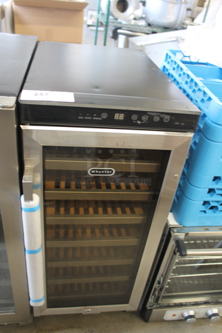 BRAND NEW SCRATCH AND DENT! Whynter BWR-33SD 33 Bottle 15" Built In Stainless Wine Refrigerator Cooler Merchandiser. 115 Volts, 1 Phase. Tested and Working!