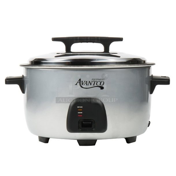 BRAND NEW SCRATCH AND DENT! Avantco 177RC3060 Stainless Steel Countertop Rice Cooker. 120 Volts, 1 Phase. Tested and Working! - Image 1 of 7