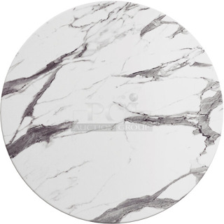 BRAND NEW SCRATCH AND DENT! Lancaster Table & Seating Excalibur 427SM24RNDVE 23 5/8" Round Table Top with Smooth Versilla Finish