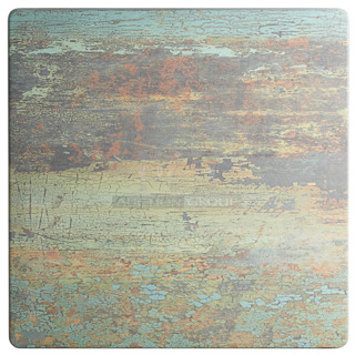 BRAND NEW SCRATCH AND DENT! Lancaster Table & Seating 427SD2828CP Excalibur 27 1/2" x 27 1/2" Square Table Top with Textured Canyon Painted Metal Finish