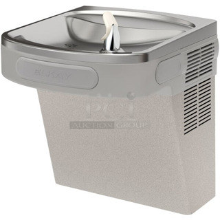 BRAND NEW SCRATCH AND DENT! Elkay Stainless Steel Commercial Wall Mount Water Fountain. 