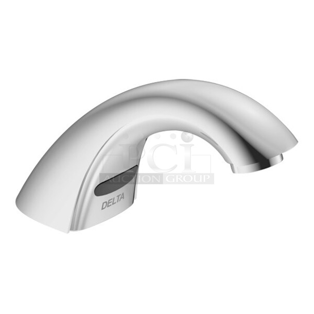 BRAND NEW SCRATCH AND DENT! Delta Faucet 590-TFLGHGMHDF Deck Mount Electronic Lavatory Touchless Faucet with Vandal-Resistant 0.5 GPM Aerator and H2Optics Technology - Image 1 of 4