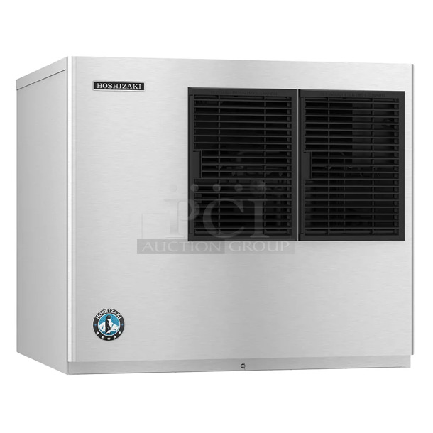 BRAND NEW SCRATCH AND DENT! 2023 Hoshizaki KML-700MAJ Stainless Steel Commercial 30" Crescent Cube Ice Machine Head. See Pictures For Damage. 115 Volts, 1 Phase.  - Image 1 of 6