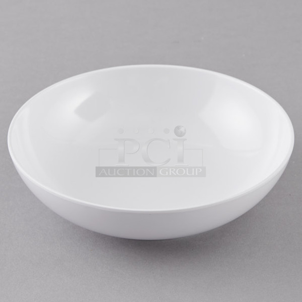4 Boxes of 12 BRAND NEW SCRATCH AND DENT! Carlisle 4381402 Epicure 19.2 oz. White Melamine Bowl. 4 Times Your Bid! - Image 1 of 3