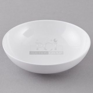 4 Boxes of 12 BRAND NEW SCRATCH AND DENT! Carlisle 4381402 Epicure 19.2 oz. White Melamine Bowl. 4 Times Your Bid!