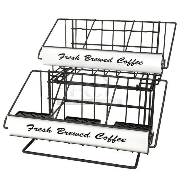 6 BRAND NEW SCRATCH AND DENT! Boxes of Grindmaster 70657 Two 3 Pot Wide Racks with One 3 Pot Riser. 6 Times Your Bid! - Image 1 of 8
