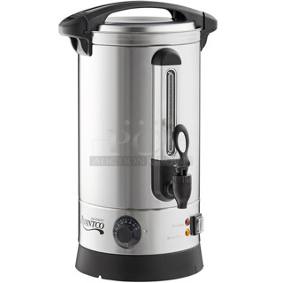 2 BRAND NEW SCRATCH AND DENT! Avantco 177WB10L Stainless Steel Commercial 2.6 Gallon Water Boiler. 120 Volts, 1 Phase. 2 Times Your Bid!
