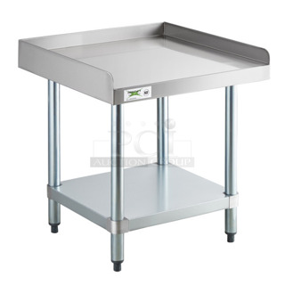 BRAND NEW SCRATCH AND DENT! Regency 600ES2424G 24" x 24" 16-Gauge Stainless Steel Equipment Stand with Galvanized Undershelf