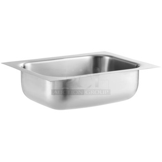 3 BRAND NEW SCRATCH AND DENT! Regency 600UMB1520 10" x 14" x 5" 20 Gauge Stainless Steel One Compartment Undermount Sink Bays. 3 Times Your Bid!