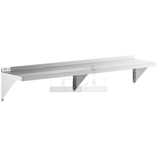 BRAND NEW SCRATCH AND DENT! Regency 600WS1272HD 16 Gauge Stainless Steel 12" x 72" Heavy Duty Solid Wall Shelf