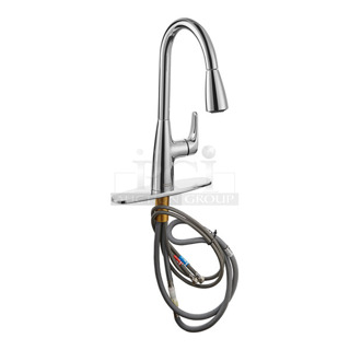 BRAND NEW SCRATCH AND DENT! American Standard 76A7077300002 Colony Pro 1.5 GPM Deck-Mount Single-Hole Kitchen Faucet with Pull-Down Spray Head