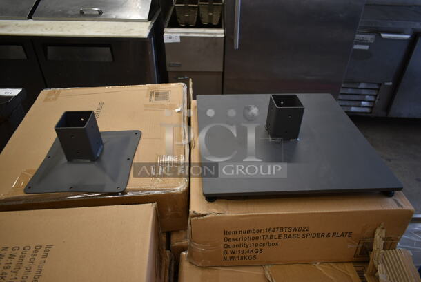 PALLET LOT of 24 BRAND NEW SCRATCH AND DENT! Lancaster Table & Seating 164TBTSWD22 Table Base Spider and Plate. 24 Times Your Bid! - Image 1 of 5