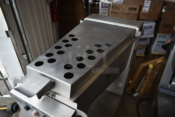 2020 Hobart MG2032 Metal Commercial Floor Style Electric Powered Meat Grinder w/ Foot Pedal on Commercial Casters. 208 Volts, 3 Phase. - Image 5 of 9