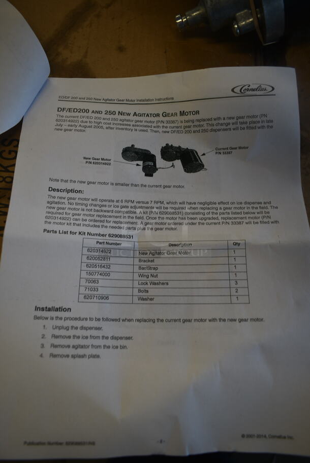 ALL ONE MONEY! Lot of Items Including Cornelius Agitator Gear Motor. 115 Volts, 1 Phase - Image 8 of 8