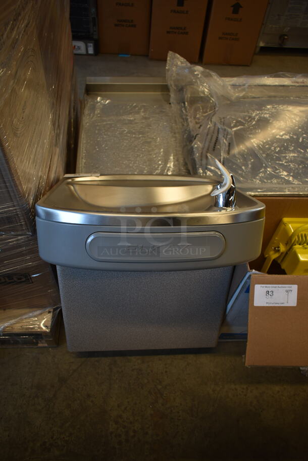 BRAND NEW SCRATCH AND DENT! Elkay Stainless Steel Commercial Wall Mount Water Fountain.  - Image 2 of 5