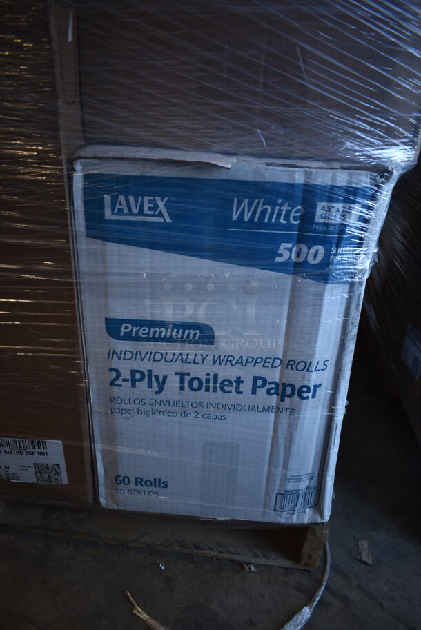 PALLET LOT of 22 Various Boxes of Paper Products Including Fineline 6" Dessert Plates, Fineline 6" White Plates, Fineline Black 3 Section Plates, 7.5" Salad Plates, 1325402, Dart Famouservice 10-25" Compartment Plates, DArt 412SIN Paper Cups, Dart 316SI Cups, Lavex 2 Ply Toilet Paper, Choice Clear Plastic Lid for 32 oz Cup, 370MS-0029 Hot Cup. 22 Times Your Bid! - Image 2 of 11