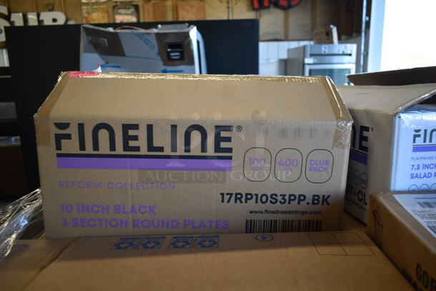 PALLET LOT of 22 Various Boxes of Paper Products Including Fineline 6" Dessert Plates, Fineline 6" White Plates, Fineline Black 3 Section Plates, 7.5" Salad Plates, 1325402, Dart Famouservice 10-25" Compartment Plates, DArt 412SIN Paper Cups, Dart 316SI Cups, Lavex 2 Ply Toilet Paper, Choice Clear Plastic Lid for 32 oz Cup, 370MS-0029 Hot Cup. 22 Times Your Bid! - Image 3 of 11