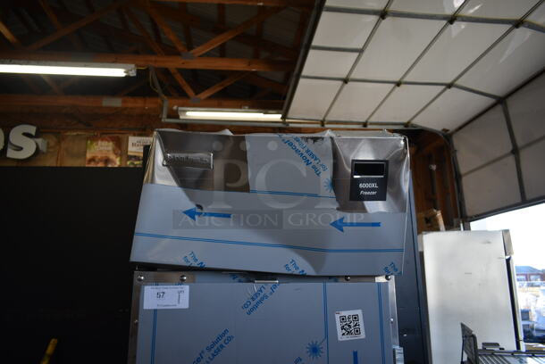 BRAND NEW SCRATCH AND DENT! 2023 Delfield 6125XL-S Stainless Steel Commercial Single Door Reach In Freezer on Commercial Casters. 115 Volts, 1 Phase. Tested and Does Not Power On - Image 4 of 8