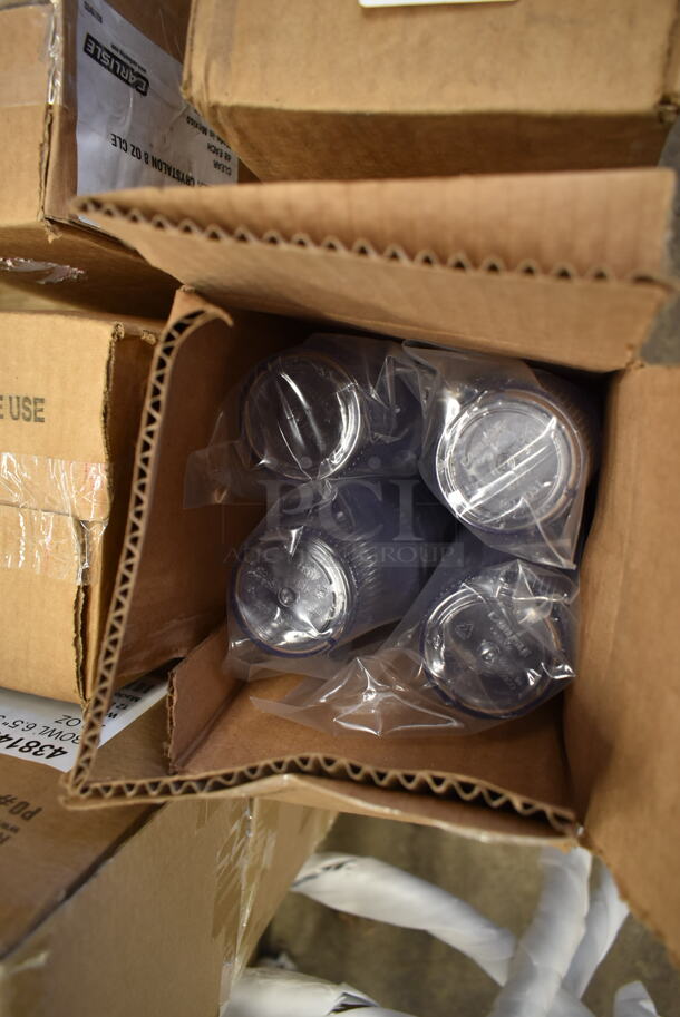 4 Boxes of 48 BRAND NEW SCRATCH AND DENT! Carlisle 400807 Crystalon Stack-All 8.3 oz. Clear SAN Plastic Tumbler. 4 Times Your Bid! - Image 4 of 4