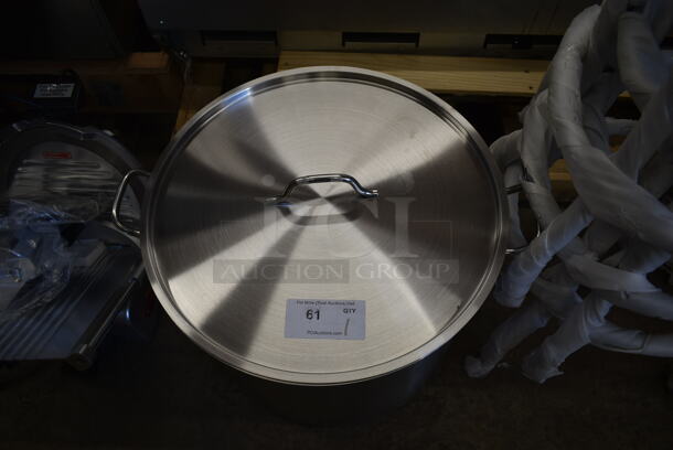 BRAND NEW SCRATCH AND DENT! Stainless Steel Stock Pot w/ Lid. - Image 3 of 4