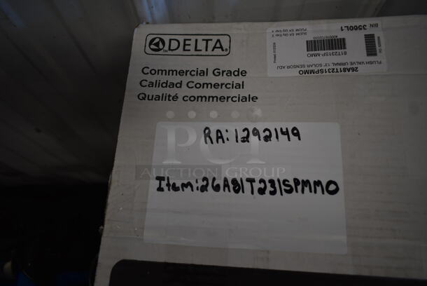 BRAND NEW SCRATCH AND DENT! Delta Faucet 26A81T231SPMMO 81T231SP-MMO H2Optics 13" Exposed Solar Sensor Flush Valve with Vacuum Breaker for 3/4" Top Spud Urinals - Image 3 of 5