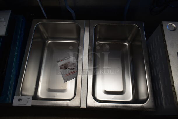 BRAND NEW SCRATCH AND DENT! ServIt 423FW200D Stainless Steel Commercial 12" x 20" Full Size Dual Well Electric Countertop Food Warmer with Digital Controls. 120 Volts, 1 Phase. Tested and Working! - Image 3 of 5
