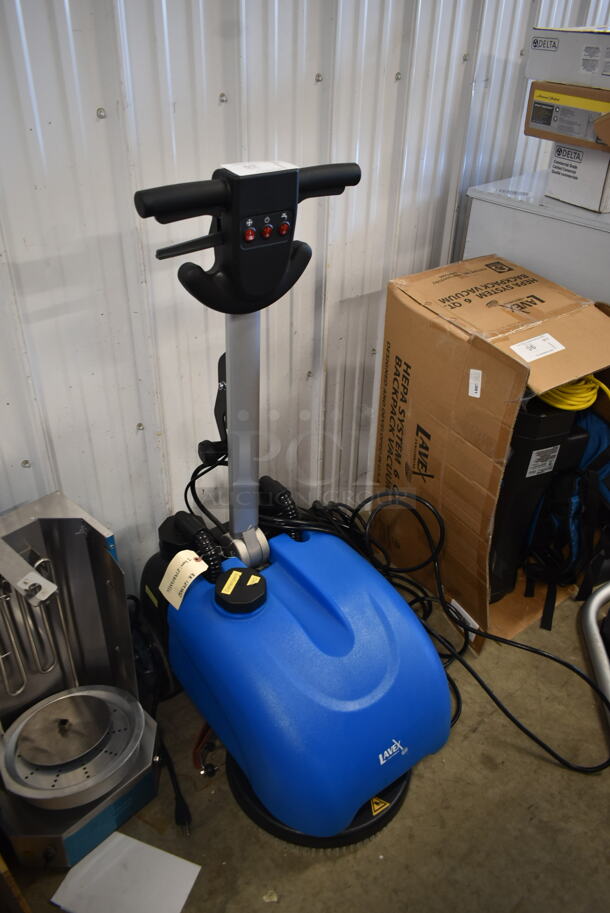 BRAND NEW SCRATCH AND DENT! Lavex 274AFS3ELC 13" Corded Walk Behind Disc Floor Scrubber with Scrub Brush - 3 Gallon. Tested and Working! - Image 3 of 7