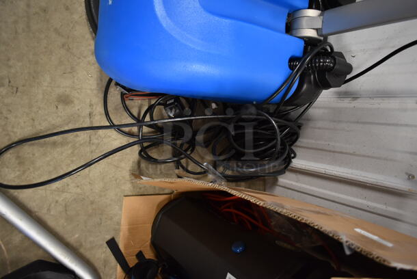 BRAND NEW SCRATCH AND DENT! Lavex 274AFS3ELC 13" Corded Walk Behind Disc Floor Scrubber with Scrub Brush - 3 Gallon. Tested and Working! - Image 5 of 7