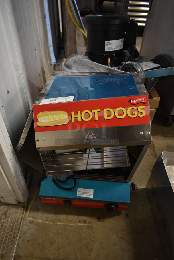 BRAND NEW SCRATCH AND DENT! Avantco 177HDS175 Stainless Steel Commercial 175 Dog / 40 Bun Hot Dog Steamer. Heating Elements Are Missing. 120 Volts, 1 Phase.  Tested and Powers On But Does Not Get Hot - Image 2 of 5