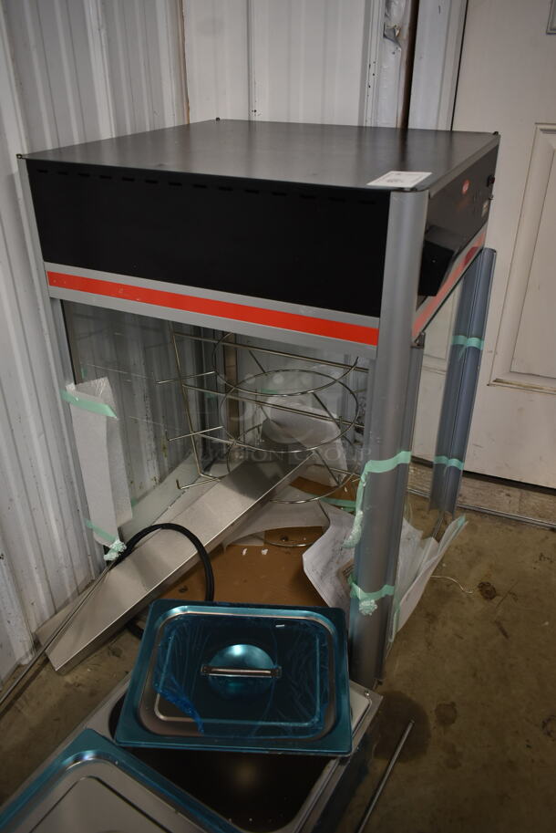 BRAND NEW SCRATCH AND DENT! Hatco FSDT-2 Metal Commercial Countertop Heated Warming Display Merchandiser. One Glass Pane Is Missing. 120 Volts, 1 Phase. Tested and Working! - Image 5 of 9
