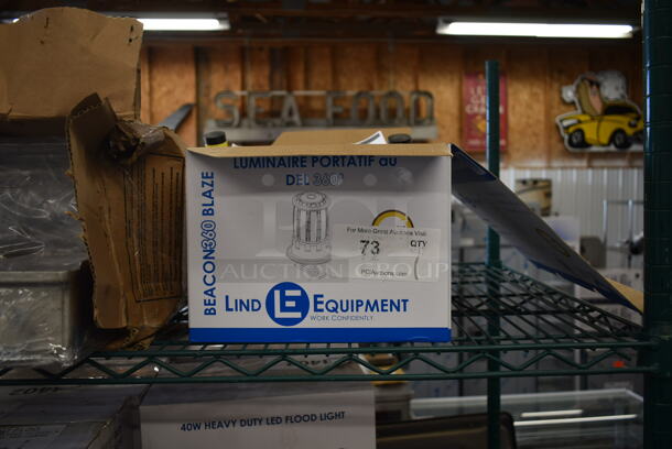 BRAND NEW SCRATCH AND DENT! Lind Equipment LE360LED-FS 927LE360FS Beacon360 Blaze Portable LED Area Light with Floor Stand - 100W, 14,300 Lumens - Image 2 of 6