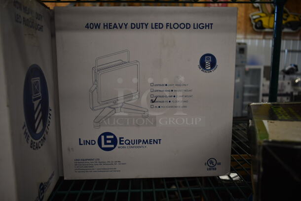 5 BRAND NEW SCRATCH AND DENT! Lind Equipment LE970LED-FS LED Floodlight with 360 Yoke, 15' Cord, and Floor Stand - 40W, 5,945 Lumens. 5 Times Your Bid! - Image 3 of 5