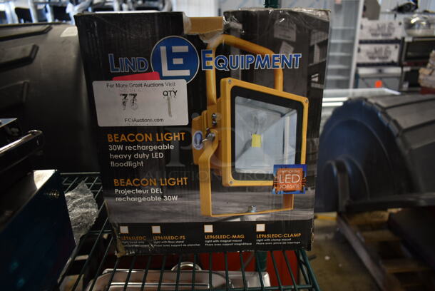 BRAND NEW SCRATCH AND DENT! Lind Equipment LE965LEDC 360 Yoke Rechargeable LED Floodlight with Adjustable Stand - 30W, 4,000 Lumens - Image 2 of 6