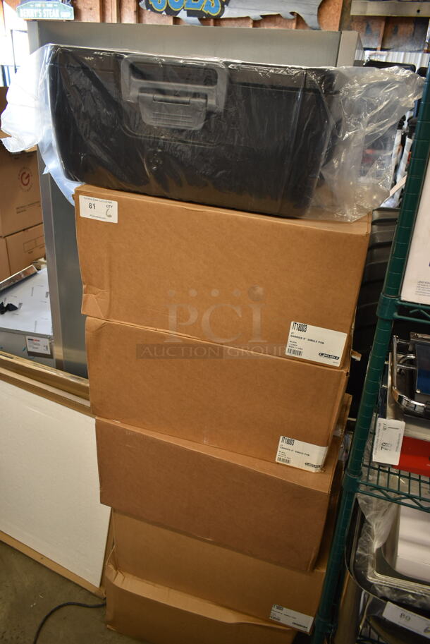 6 BRAND NEW SCRATCH AND DENT! Carlisle IT18003 Cateraide™ IT Onyx Black Top Loading 8" Deep Insulated Food Pan Carrier. 6 Times Your Bid! - Image 3 of 5