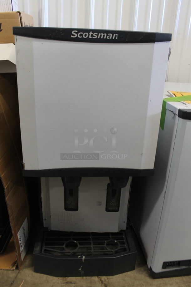 BRAND NEW! 2023 Scotsman HID312AB-1A Meridian Stainless Steel Commercial Countertop Ice Machine and Water Dispenser with Push Button Dispensing - 12 lb. Bin Storage. 115 Volts, 1 Phase.  - Image 2 of 5
