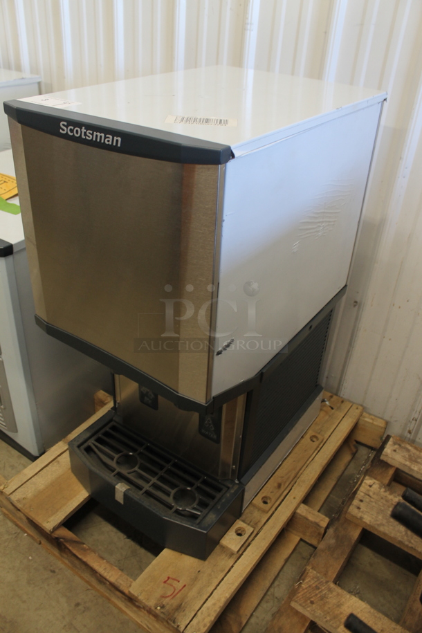 BRAND NEW! 2022 Scotsman HID312A-1A Meridian Stainless Steel Commercial Countertop Ice Machine and Water Dispenser - 12 lb. Bin Storage. 115 Volts, 1 Phase.  - Image 3 of 5