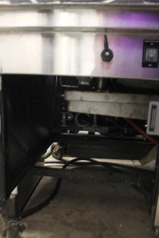 2021 Henny Penny EEE-154 Evolution Elite Stainless Steel Commercial Floor Style Electric Powered 4 Bay Deep Fat Fryer. 208 Volts, 3 Phase.  - Image 6 of 9
