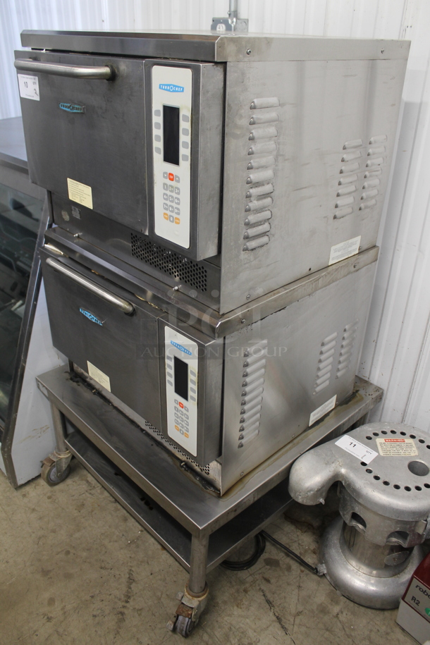 2 Turbochef NGC Stainless Steel Commercial Electric Powered Rapid Cook Ovens on Stainless Steel Equipment Stand w/ Commercial Casters. 208/240 Volts, 1 Phase. 2 Times Your Bid! - Image 2 of 7