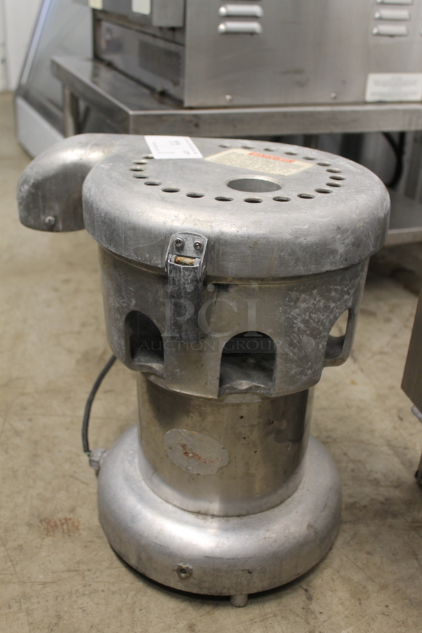 Ruby 2590 Stainless Steel Commercial Countertop Electric Citrus Juicer. Tested and Powers On But Parts Do Not Move - Image 1 of 4