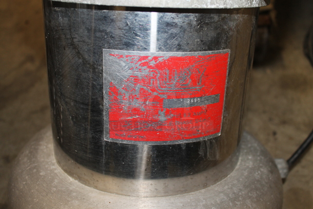 Ruby 2590 Stainless Steel Commercial Countertop Electric Citrus Juicer. Tested and Powers On But Parts Do Not Move - Image 4 of 4