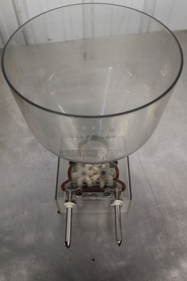 3 Clear Poly Pastry Filler Hoppers. No Lids. 2 w/ 2 Spouts and 1 w/ 1 Spout. 3 Times Your Bid! - Image 3 of 5