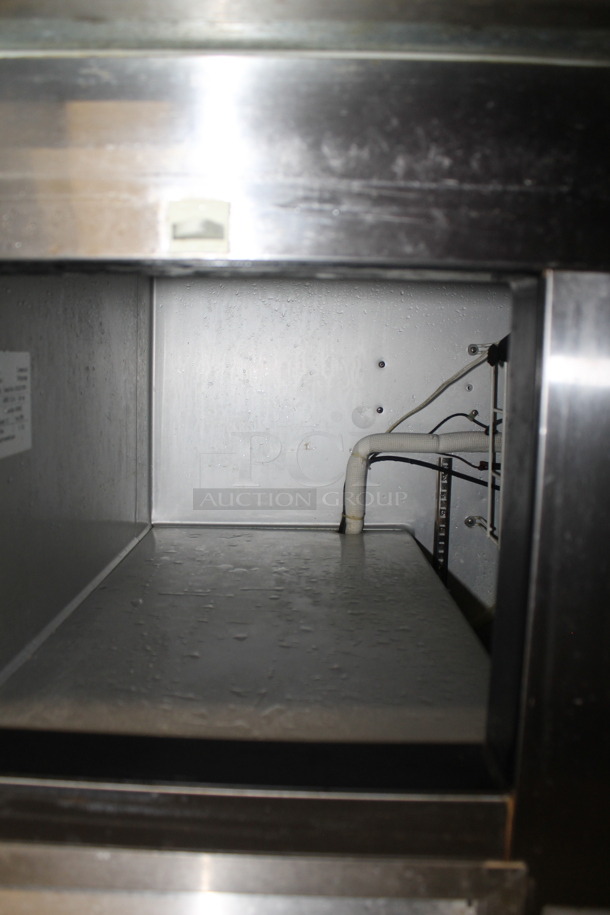 2014 Leader LB60 S/C Stainless Steel Commercial 3 Door Undercounter Cooler. 115 Volts, 1 Phase. Tested and Powers On But Does Not Get Cold - Image 5 of 6