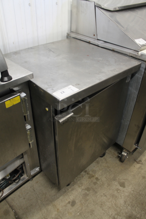 Stainless Steel Commercial Single Door Counter on Commercial Casters. - Image 2 of 3