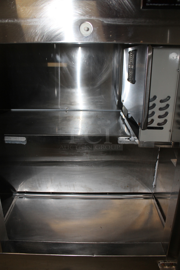 2015 Coolman CRK-48MB Stainless Steel Commercial Sandwich Salad Prep Table Bain Marie Mega Top. 115 Volts, 1 Phase. Tested and Powers On But Does Not Get Cold - Image 3 of 5