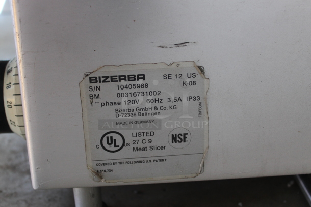 Bizerba SE 12 US Stainless Steel Commercial Countertop Meat Slicer. 120 Volts, 1 Phase. Tested and Working! - Image 6 of 6