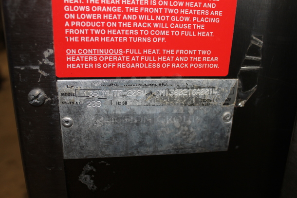 Lang 36CMWTF-208V Stainless Steel Commercial Electric Powered Cheese Melter. 208 Volts. - Image 4 of 4