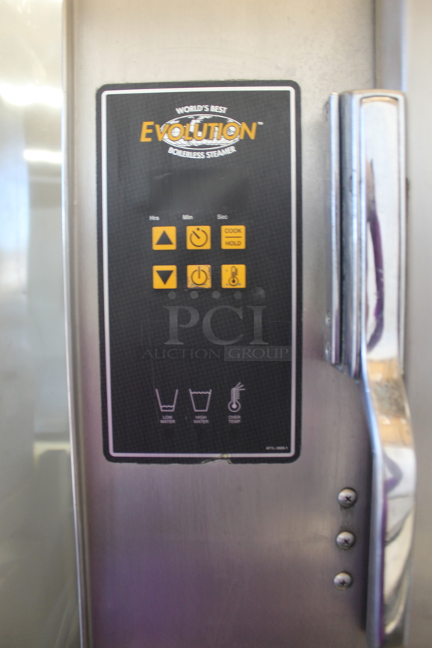 2 2010 AccuTemp E62083D15000250 Stainless Steel Commercial Electric Powered Single Deck Steam Cabinet on Stand w/ Commercial Casters. 208 Volts, 3 Phase. 2 Times Your Bid! - Image 2 of 5