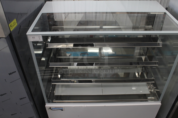BRAND NEW SCRATCH AND DENT! Avantco 224BCD48SW Metal Commercial Floor Style Dry Bakery Display Case Merchandiser. 115 Volts, 1 Phase. Tested and Working! - Image 2 of 5